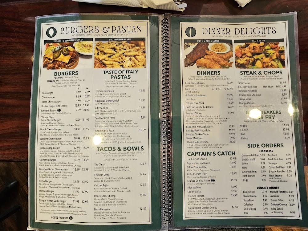 Grubsteakers Restaurant Menu image 3